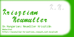 krisztian neumuller business card